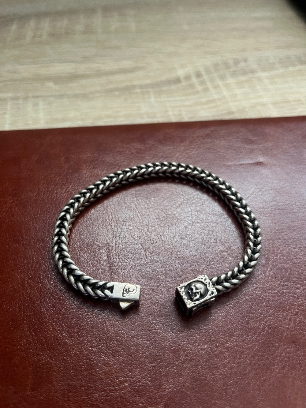 Clocks and Colours Resurrection Woven Chain Bracelet - Sterling Silver Size 8